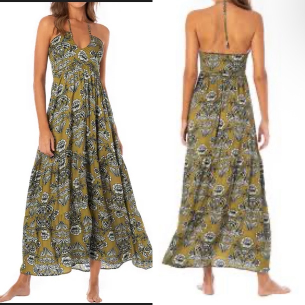 Maaji Ornate Flowering Shelby Cover-Up Maxi Dress Size Large